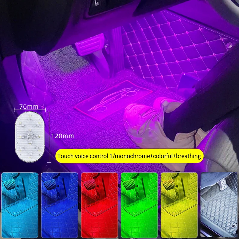 Bewegungssensor-LED-Licht 650mAh USB-Aufladbar Automatisches Induktionslicht Kabellose Fußlampe für Kofferraum und Autotür