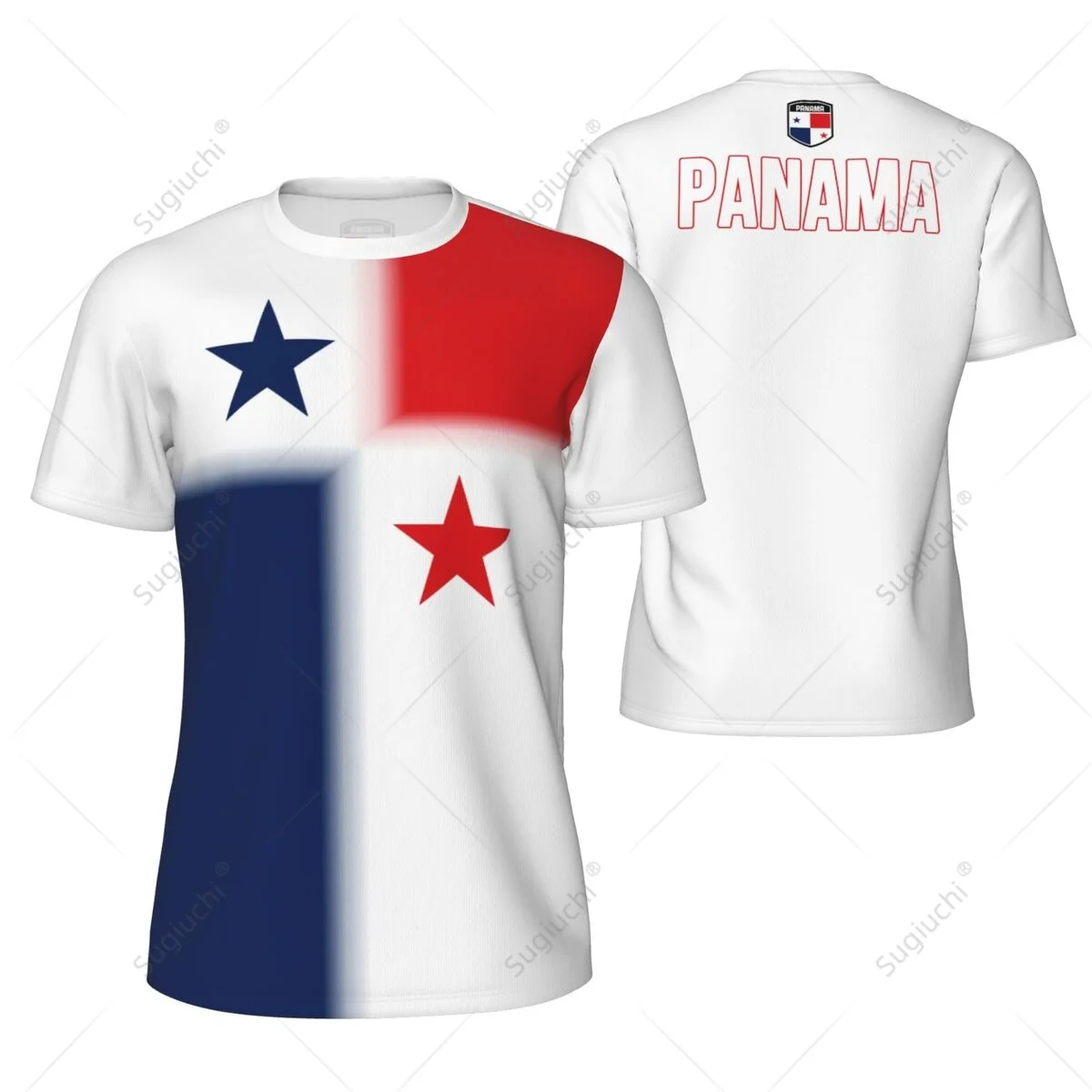 Camiseta de malla deportiva con bandera de Panamá para correr, fútbol, tenis, fútbol, camisetas de Fitness con estampado 3D personalizado