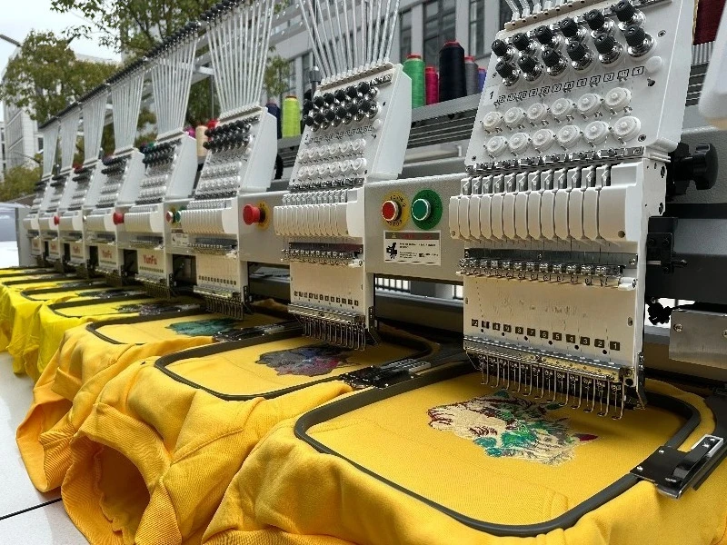 Premium New Computerized 8-Head Embroidery Machine With 12 Needles For High-end Fashion Retail Embroidery