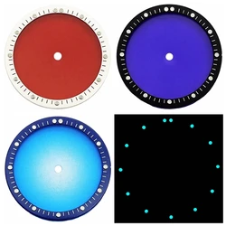 RICHUS NH 28,5mm esfera transparente blanco negro bisel azul Lume ajuste NH35 NH36 NH38 NH39 NH70 NH72 piezas de accesorios de reloj de movimiento