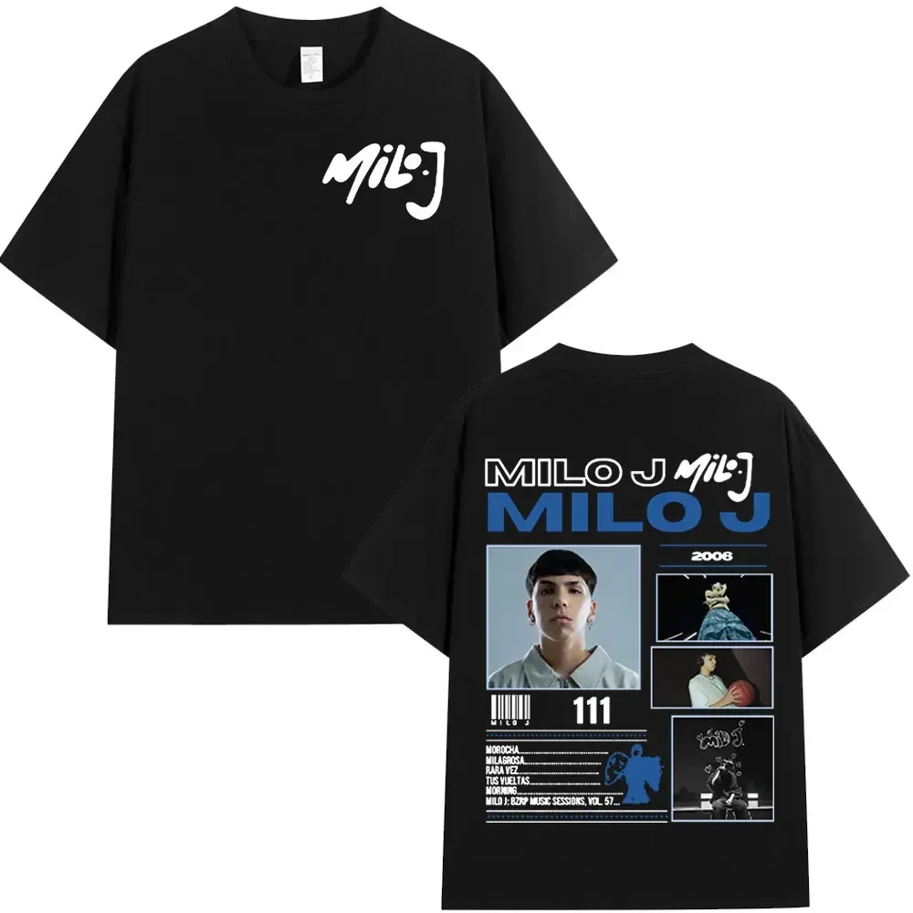 Customization Shirt Rapper Milo J 111 166 Album T Shirt Men's Women Fashion Hip Hop T-shirt Cotton Casual Oversized Short Sleeve