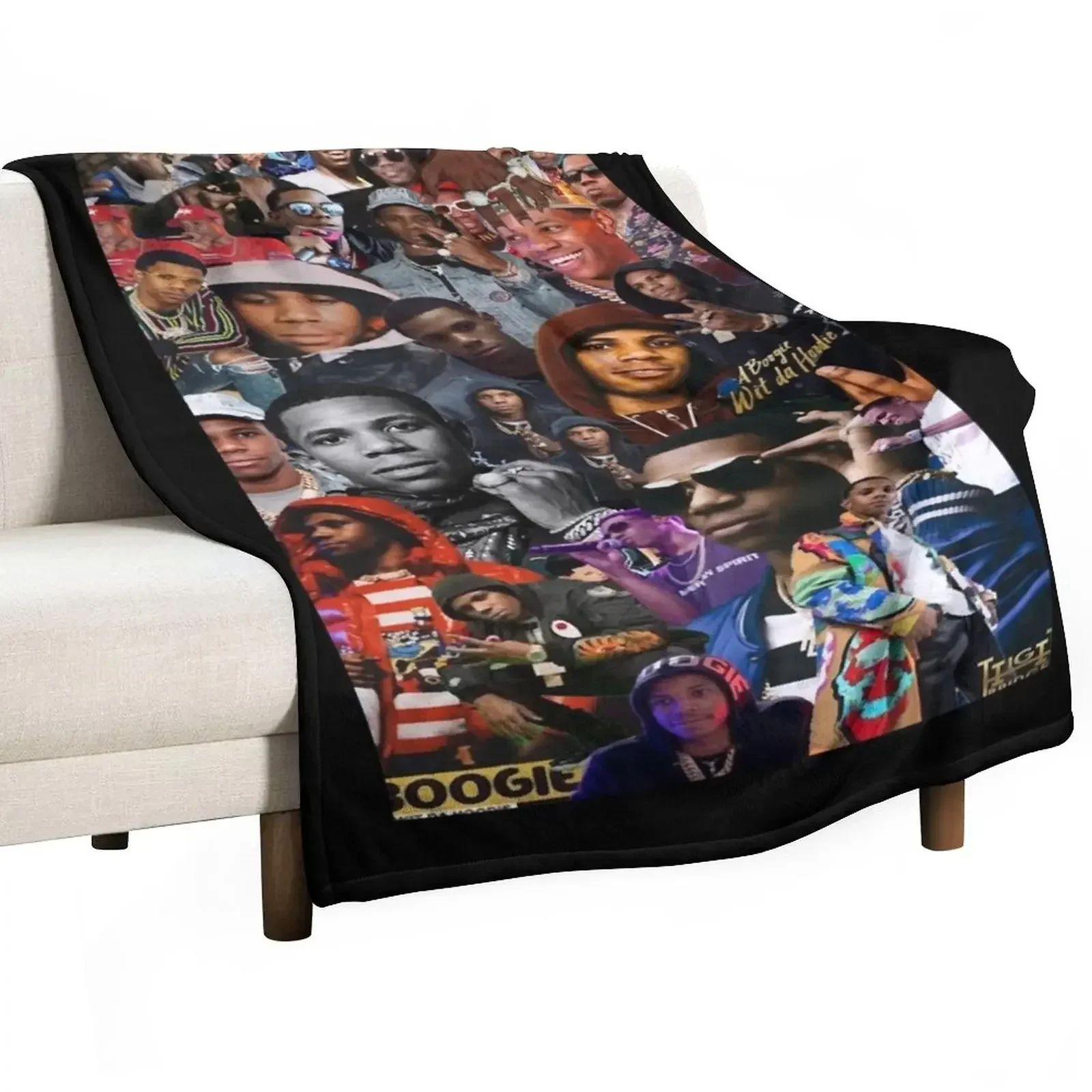 

Gift For Men A Boogie Wit Da Hoodie Gifts For Fan Throw Blanket Quilt Luxury Throw For Decorative Sofa Flannel Blankets