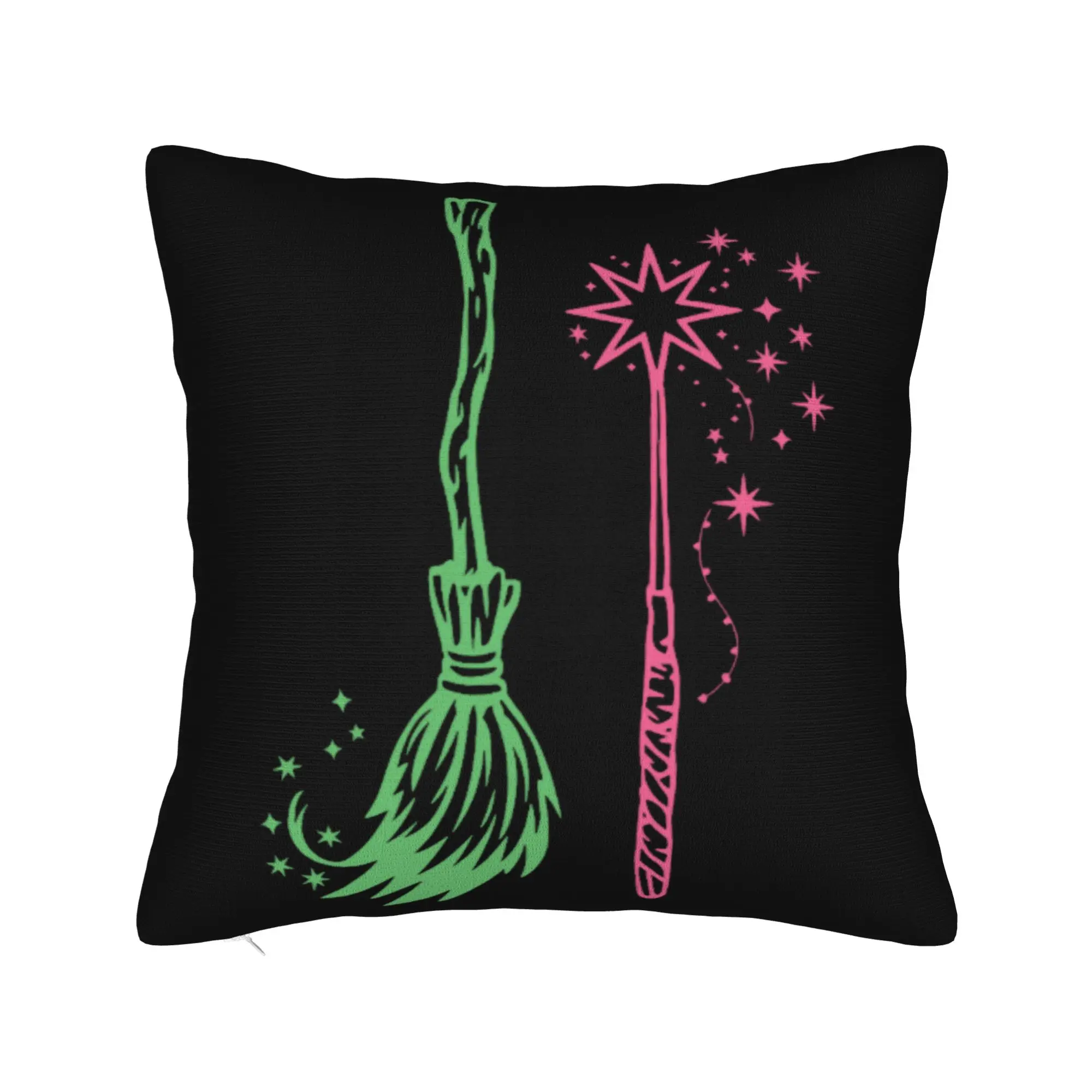 W-Wicked 2 Musical Movie Glinda Elphaba Pillow Cover  Morden Pillow Case For Office Car Home Decor Comfy Pillowcases Gift