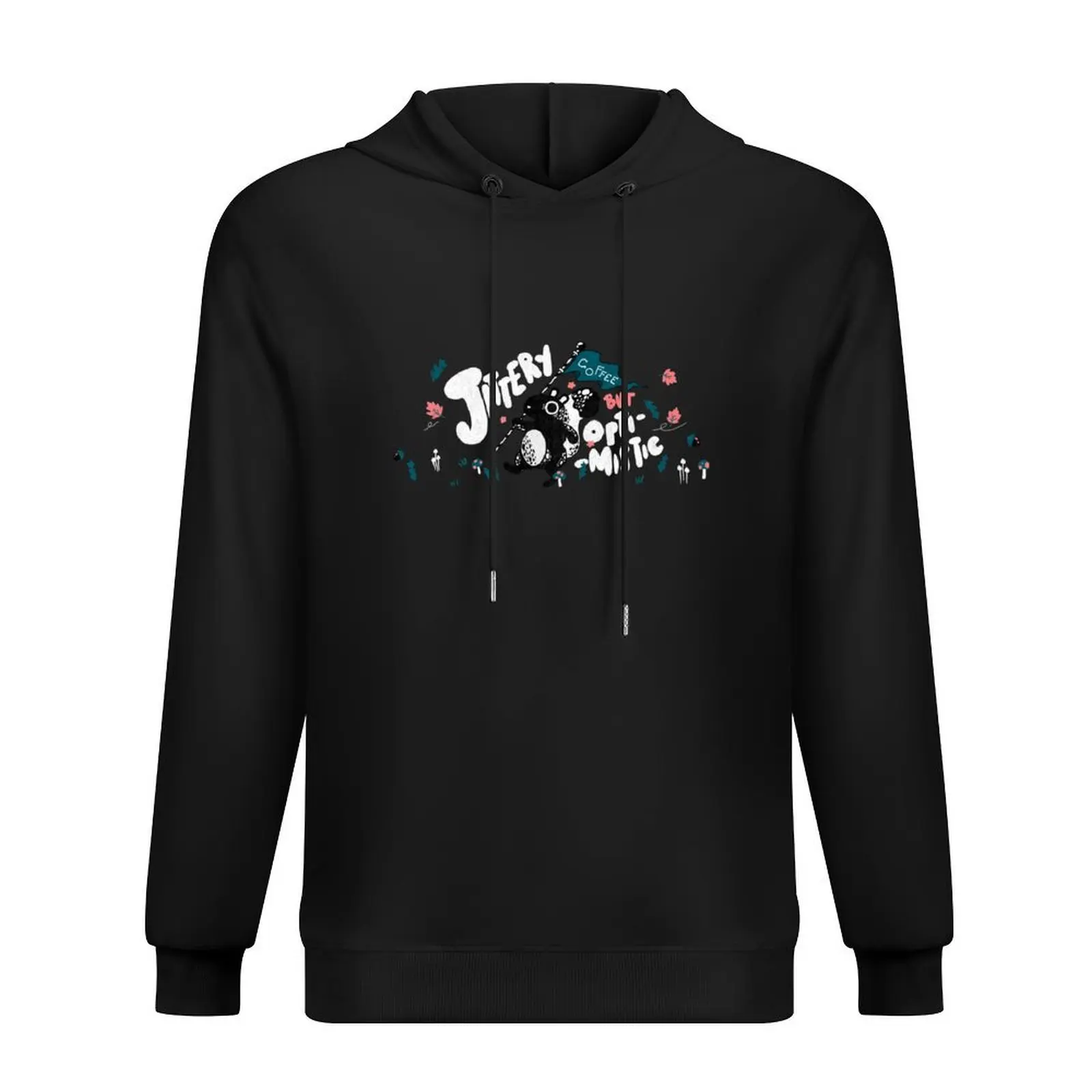 

Jittery but Optimistic Hoodie anime clothing korean clothes men clothing korean style clothes hoodies for men