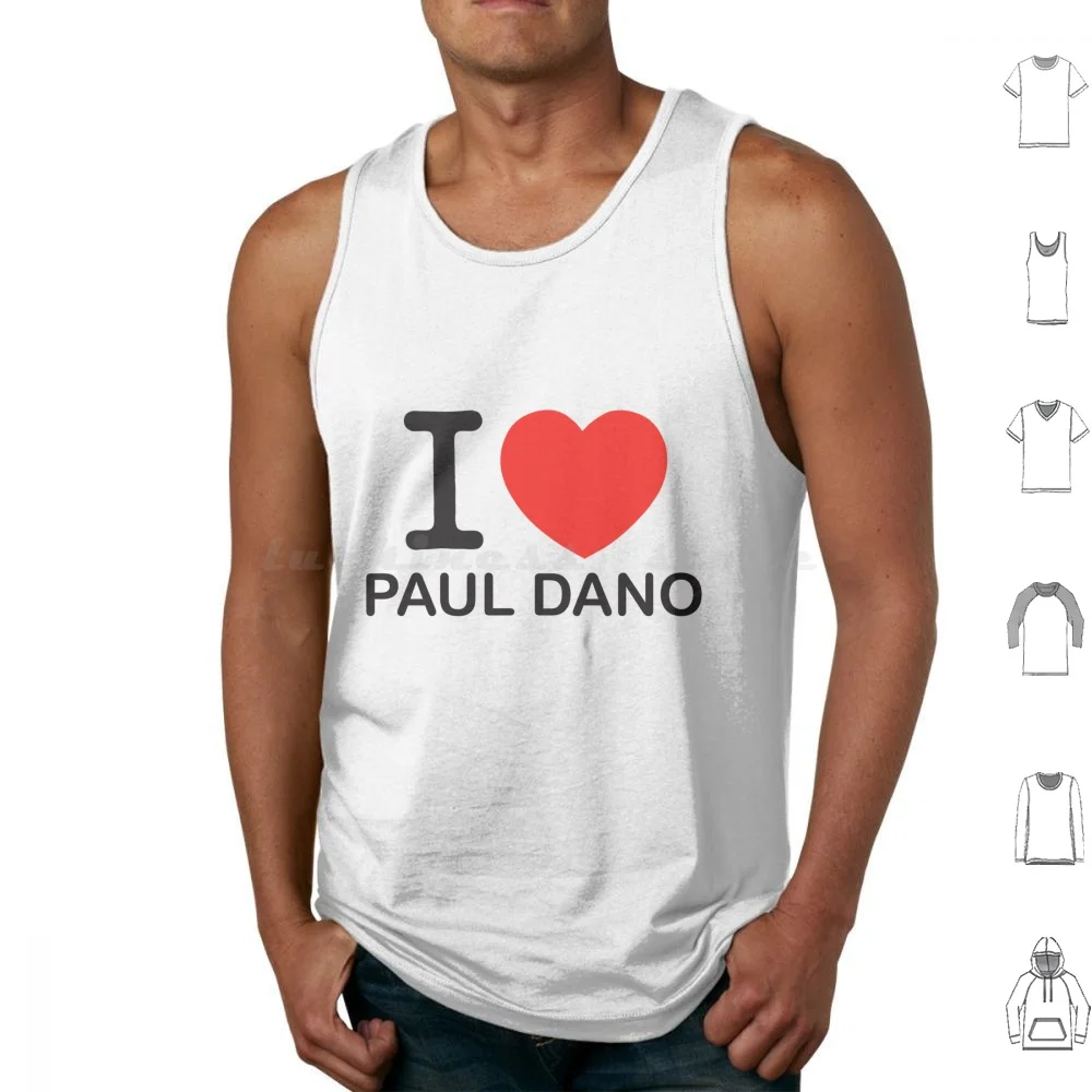 I Love Paul Dano Sticker Tank Tops Vest Sleeveless Ny Paul Dano Riddler Dano Danonation Ruby Sparks Sunshine Dano Nation Film