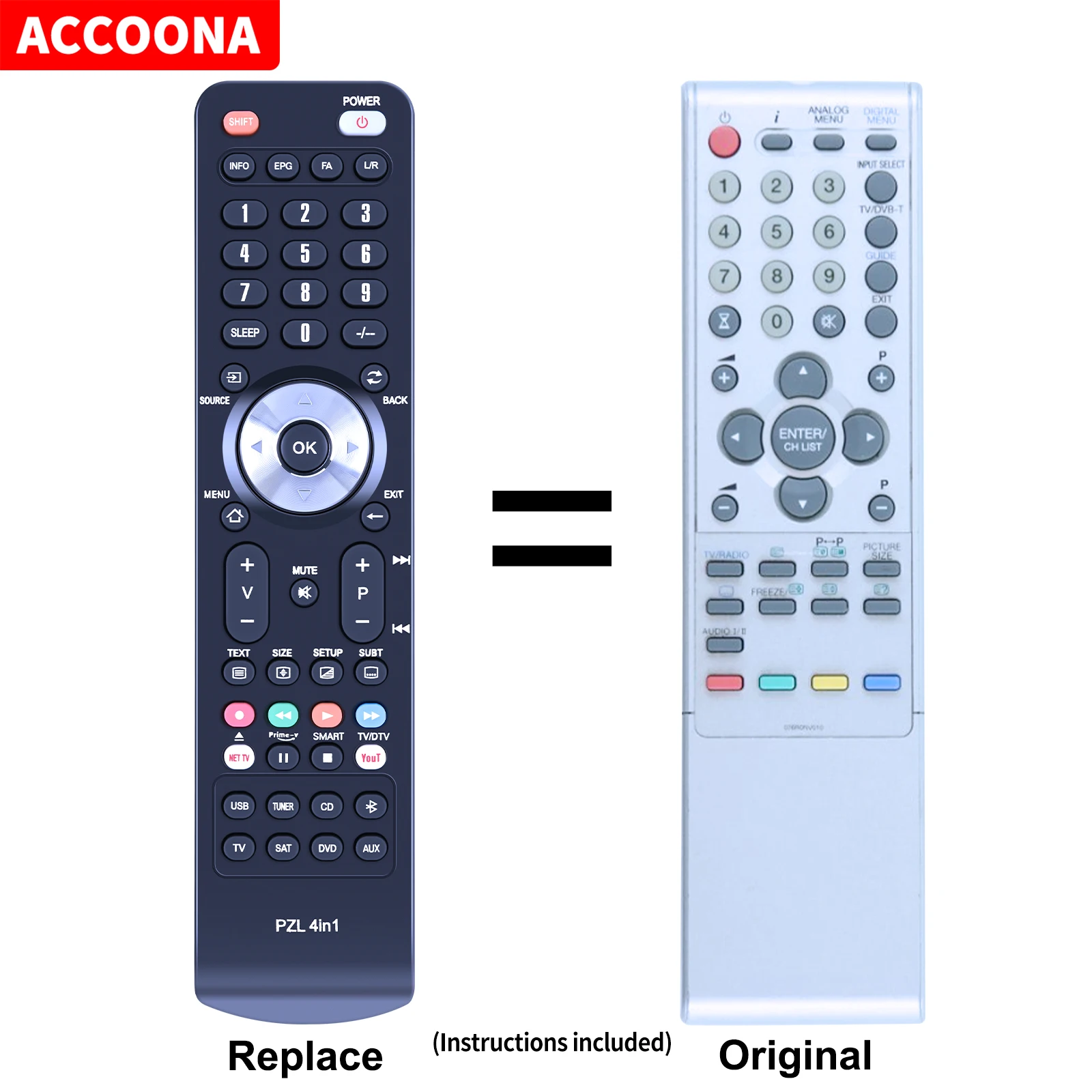 Remote control 076R0MB010 076R0NV010 for Orion TV19LB500, TV19PL110D, TV19PL150D, TV19PL160D, TV20RN10D, TV22LB800 TV