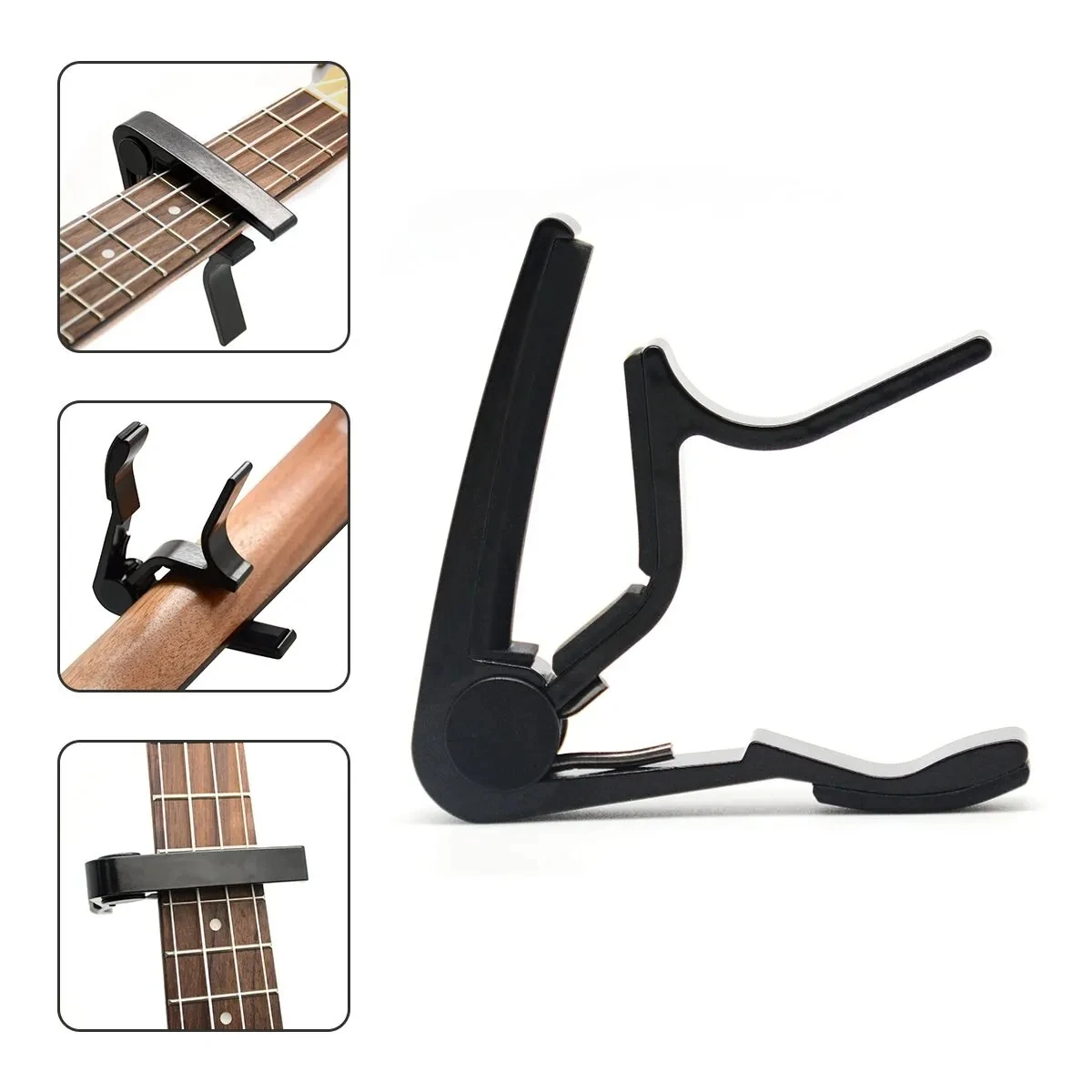 Neuer universeller Gitarren-Kapodaster aus Aluminiumlegierung – leichter und langlebiger Schnellwechsel-Kapodaster für akustische, elektrische und klassische Gitarren – Detail 3