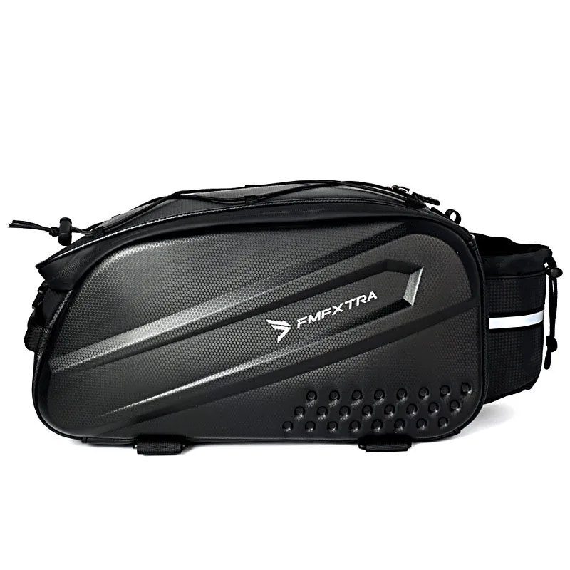 

Mountain Bike Hard Shell Trunk Bag - 14L Waterproof Storage for Long Distance Touring