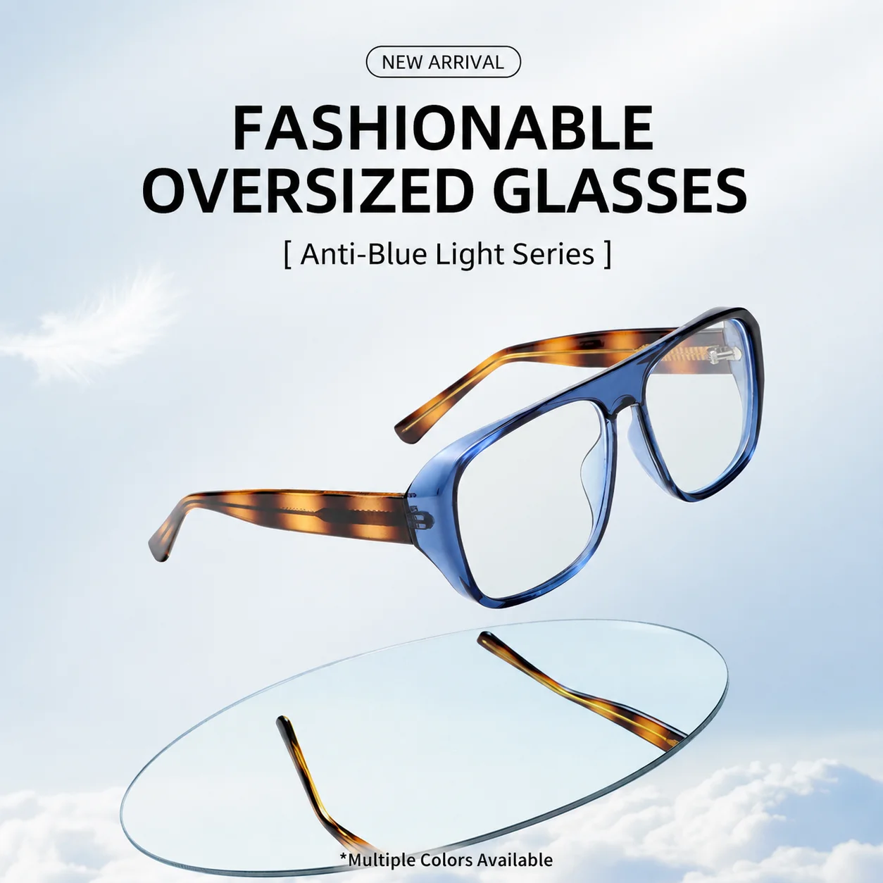 Blue Light Blocking Eyewear Prescription Compatible Prescription Eyeglass Frame Unisex Eyeglasses Comfortable For Commuting