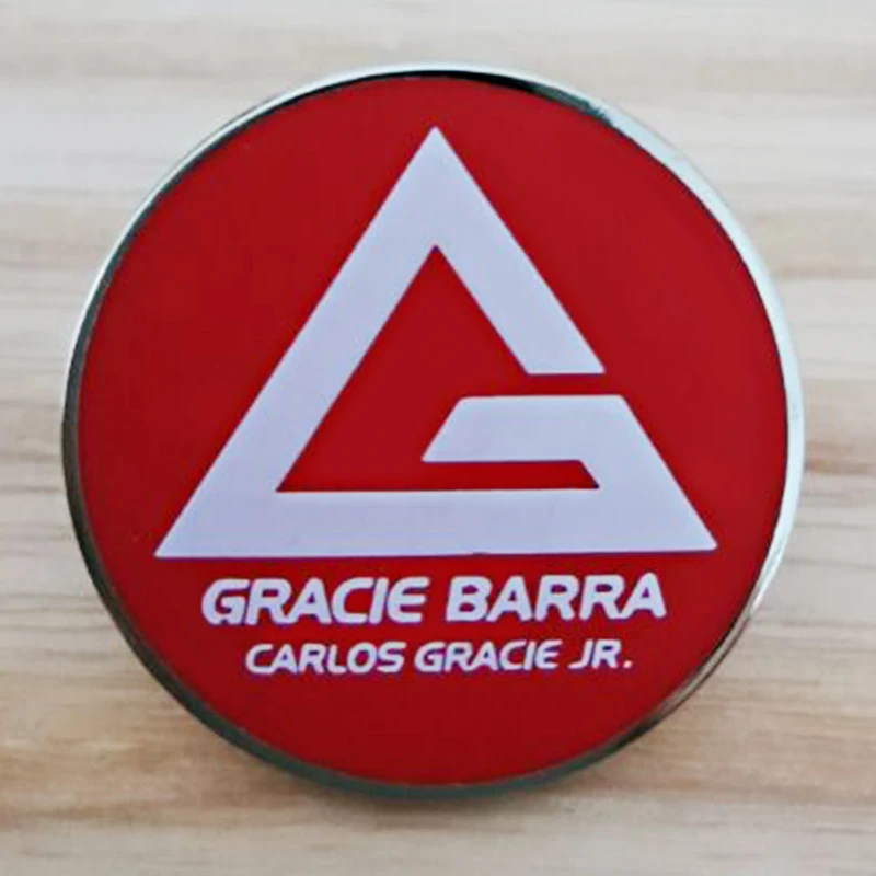 Brazilian jiu jitsu Gracie Barra logo buttons enamel pin metal badge Jewelry Accessories