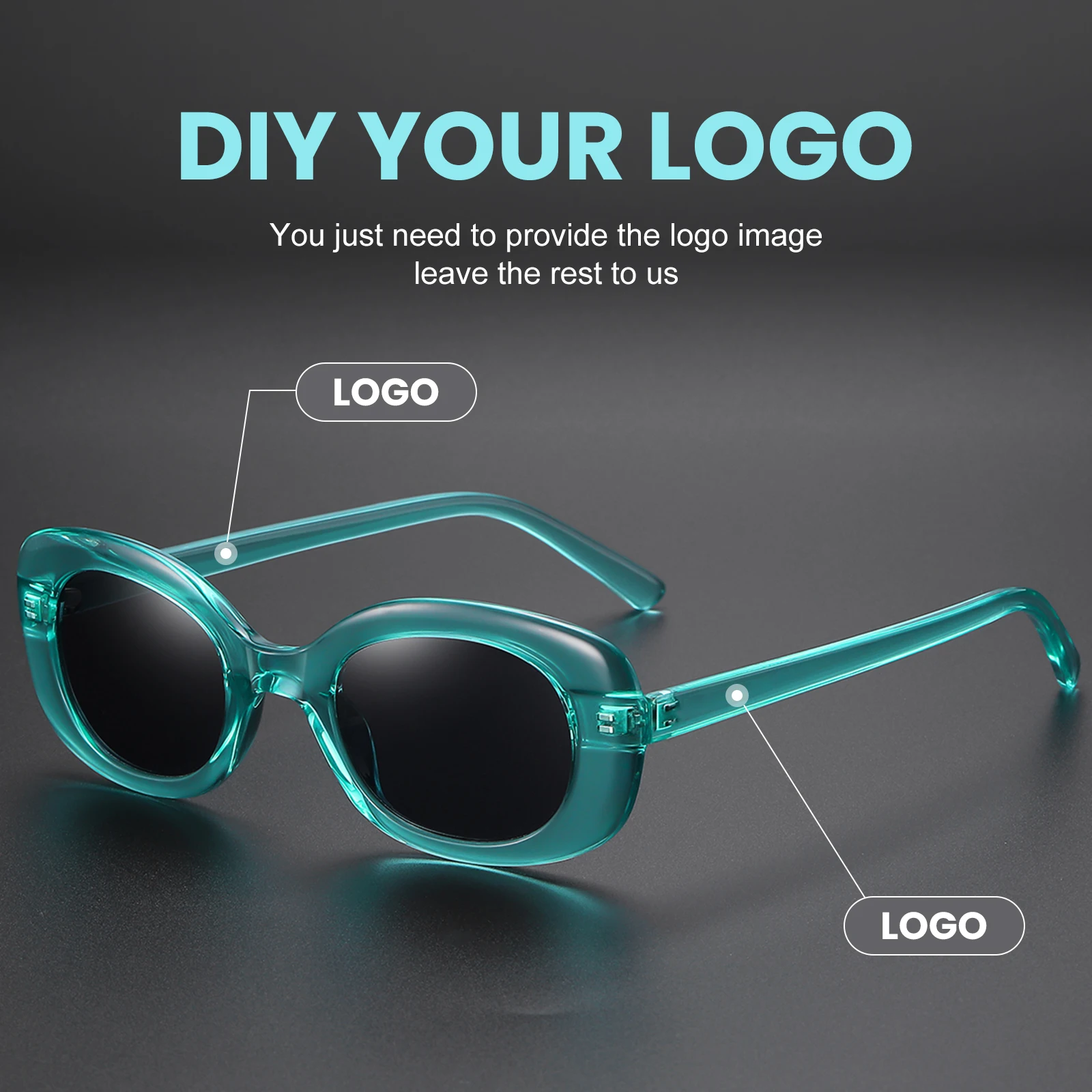 

DML Laser Engrave The LOGO Accept Custom Engrave on TR90 Sunglasses Dropshipping Customers DIY LOGO