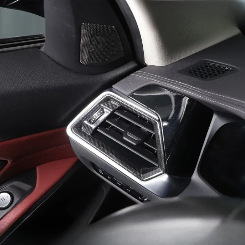

For BMW 3 Series G20 G28 Real Dry Carbon Fiber 2022-2023 Interior Center Console Side Air Vent Trim Modification Accessories