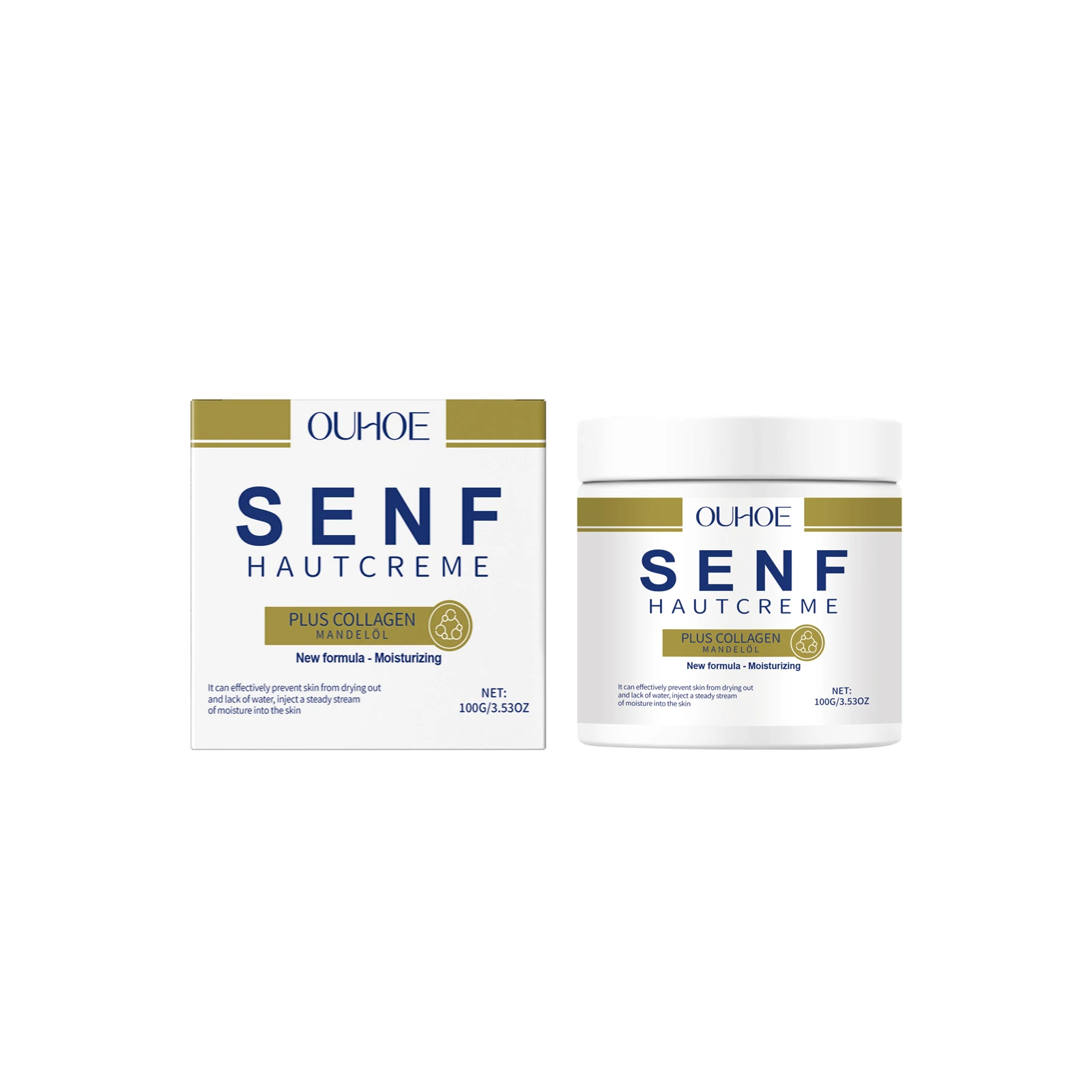 

Collagen Face Cream - Anti-Aging Moisturizer with Hyaluronic Acid - Deep Hydration for Wrinkles & Firming - New Formula