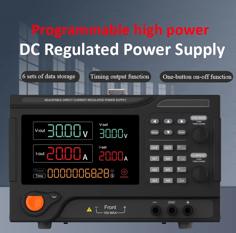 

Economic Multi Function Programmable DC Adjustable Switched Power Supply 0-400V, 0-50A Laboratory with RS485 communication Port