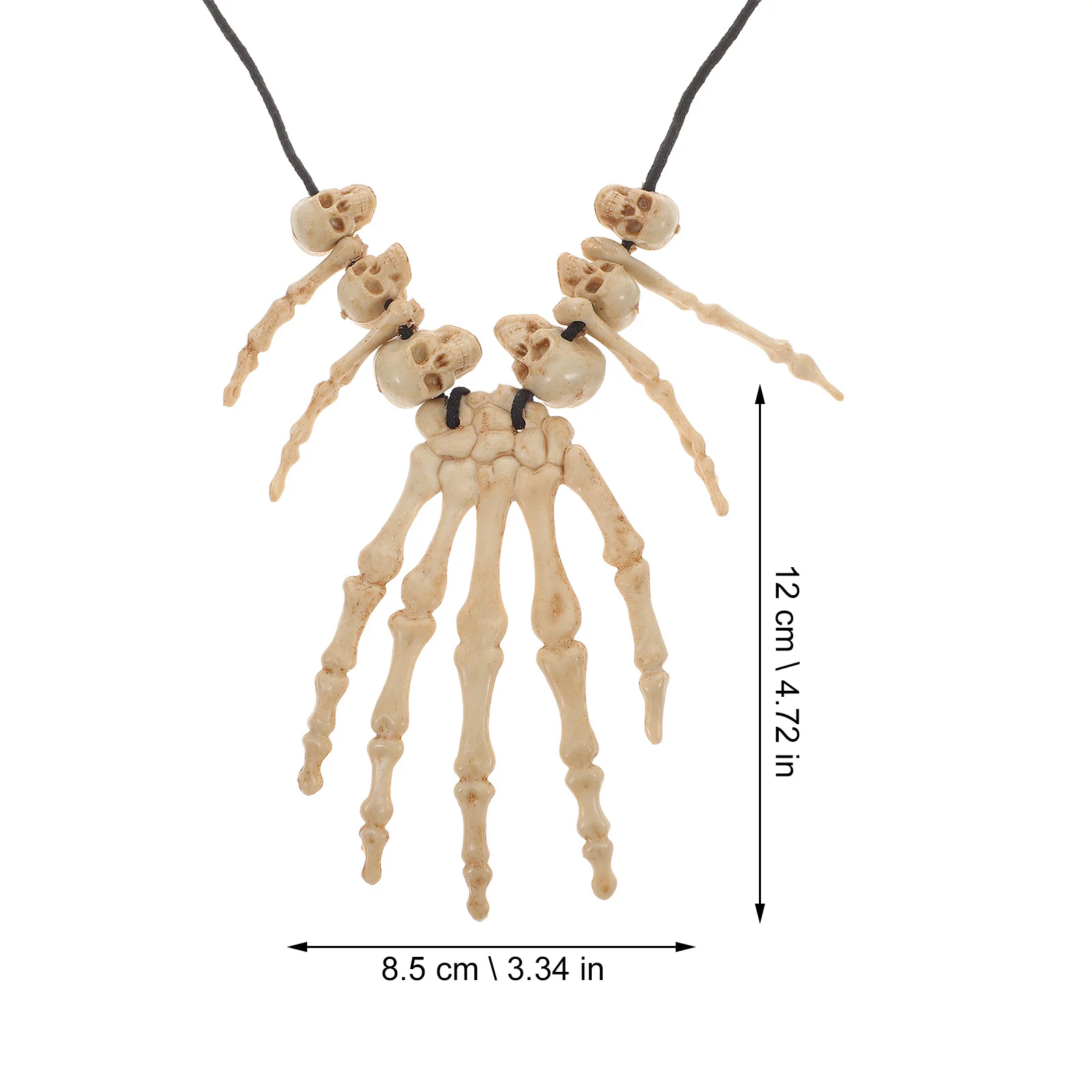 

Набор из 5 шт., ожерелье с подвеской в виде черепа Amosfun, большой костюм из кости для женщин и ювелирных изделий