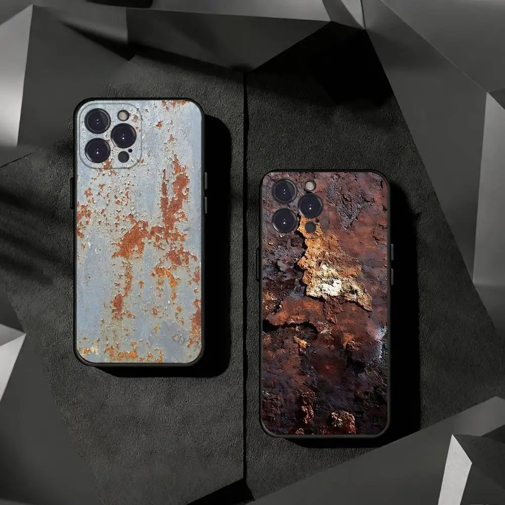 

Retro Industrial Style Rusty Phone Case For iPhone 17 16 15 14 13 12 11 Pro Xs Max Mini Plus Antislip Shockproof Hard