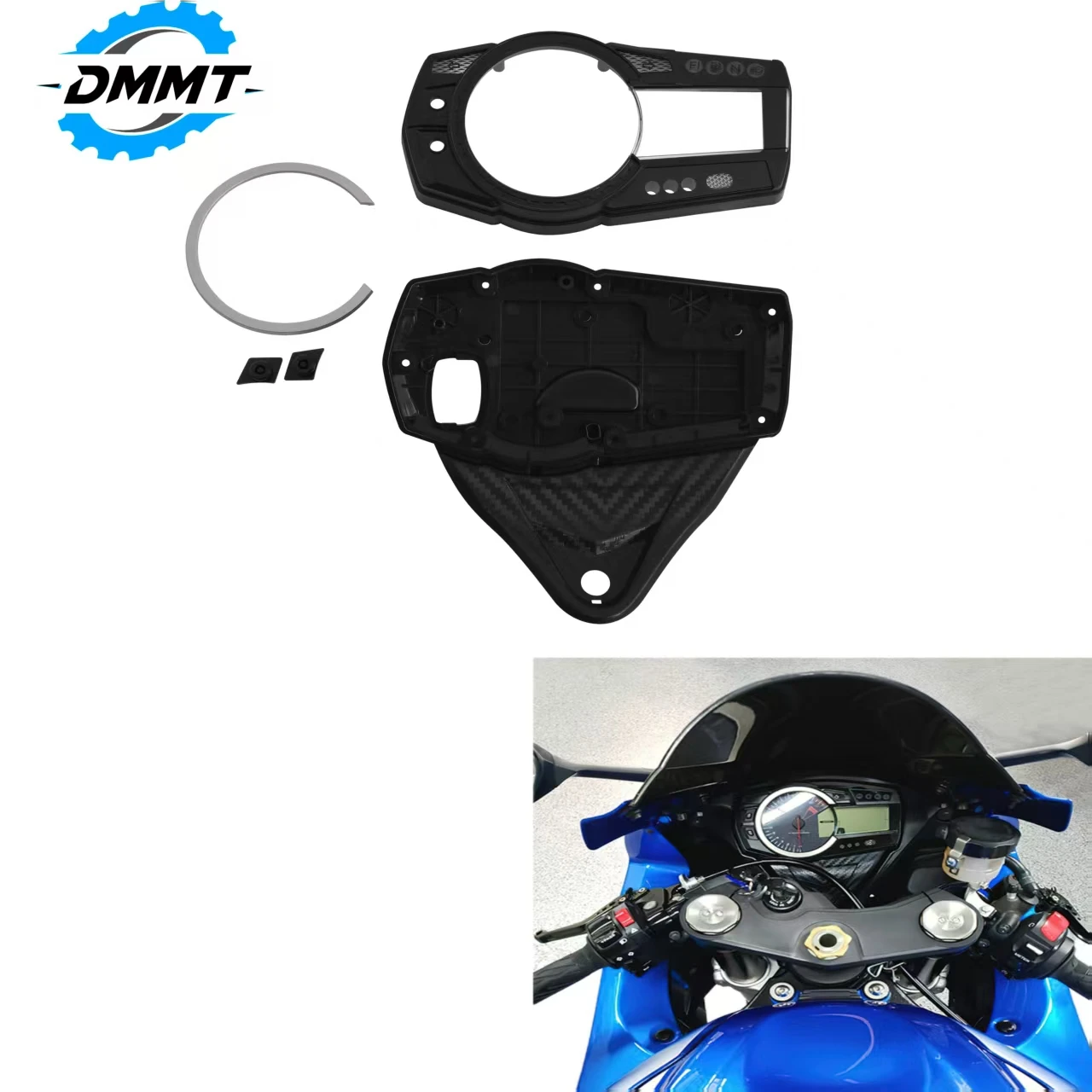 Motorcycle Instrument Cover Housing Black Plastic Dash Gauge Shell For Suzuki GSXR600 GSXR 750 2011-2016 K11 Replacement Parts