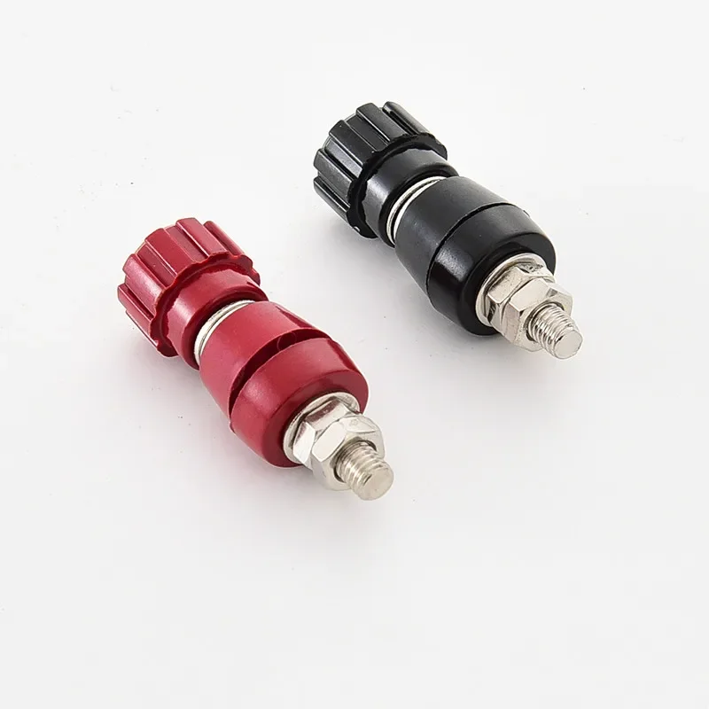 2pcs/1pair Red Black 5MM Copper Posts Terminal Blocks Power Supply Terminals Welding Machine Inverter Post Connector JS107