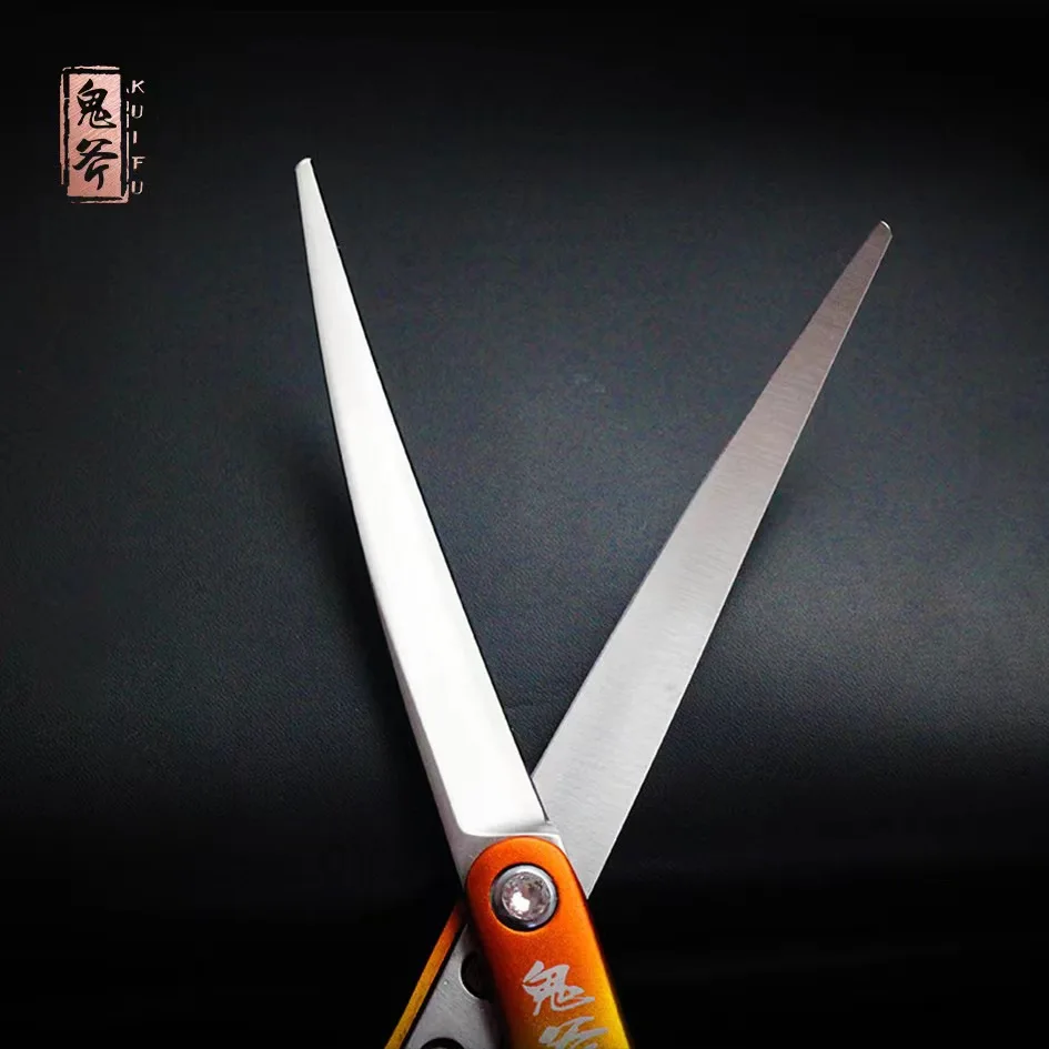 TAA its flagship store, ghost axe refined small curved scissors 6 inches, special for pet stores, new hair trimming scissors