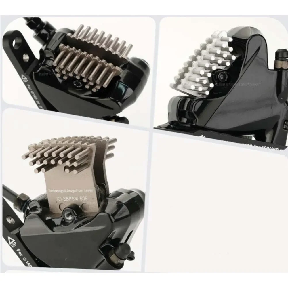 AL6061 Backplate Disc Brake Pads For Road Bikes Integrated Forged AL6061 Ice Column Cooling Fins For BR-M8110 BR-M7110 BR-R9270