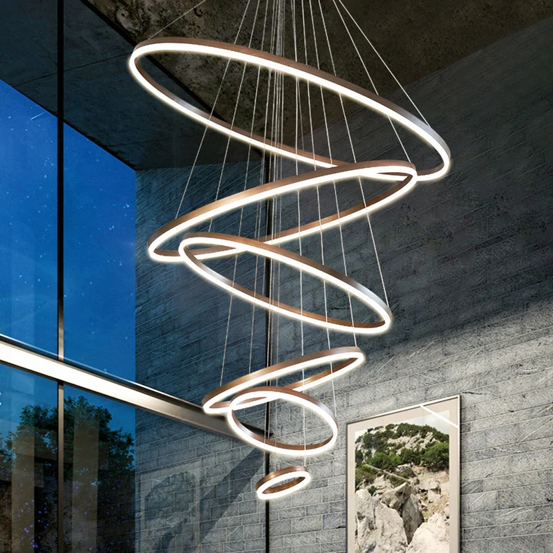 

Simple and modern home decoration lighting fixtures, staircase chandeliers, living room chandeliers, dining room indoor lighting