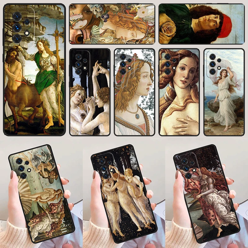 Sandro botticelli Renaissance art phone case For Samsung A42 A31 A40 A51 A71 A32 A80 A91 A52 A72 A20e A21S A50 A70 A11 A12 Cover