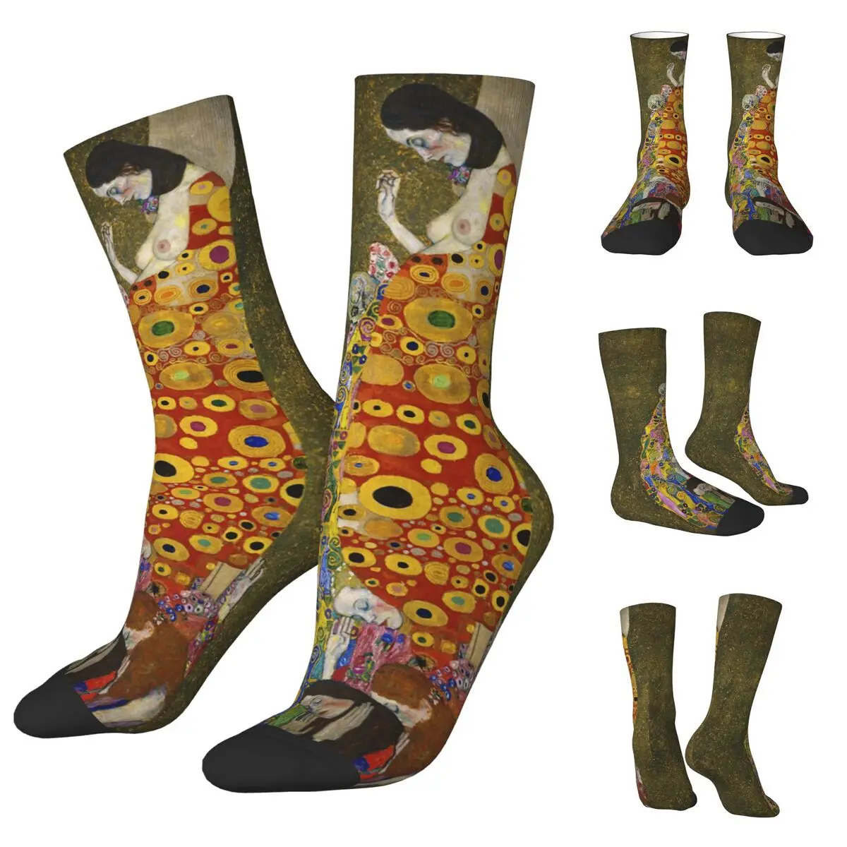 

Gustav Klimt The Kiss cosy Unisex Socks,Windproof Happy 3D printing Socks,Street Style Crazy Sock