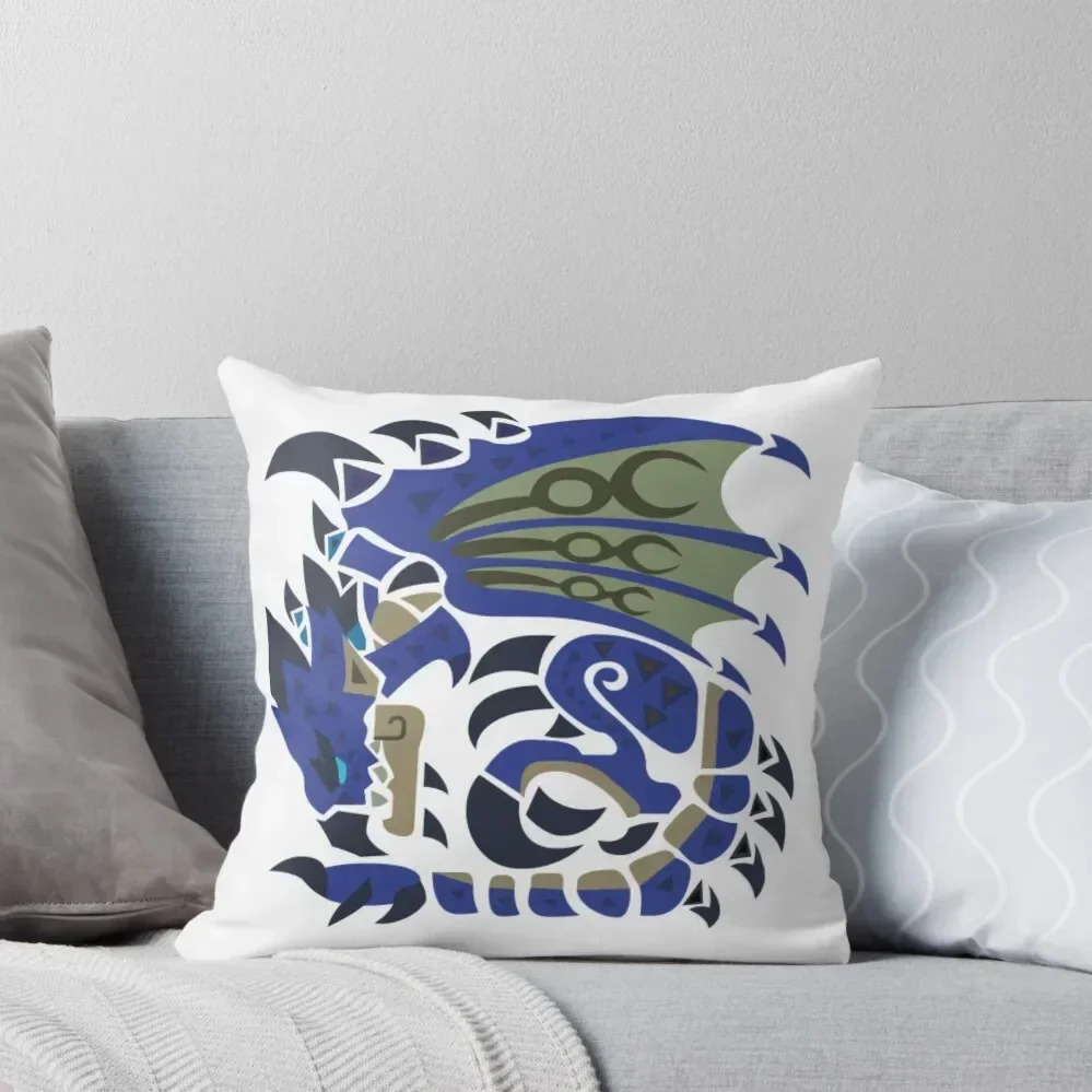 Azure Rathalos Throw Pillow Decorative Cover For Living Room christmas ornaments 2025 pillow