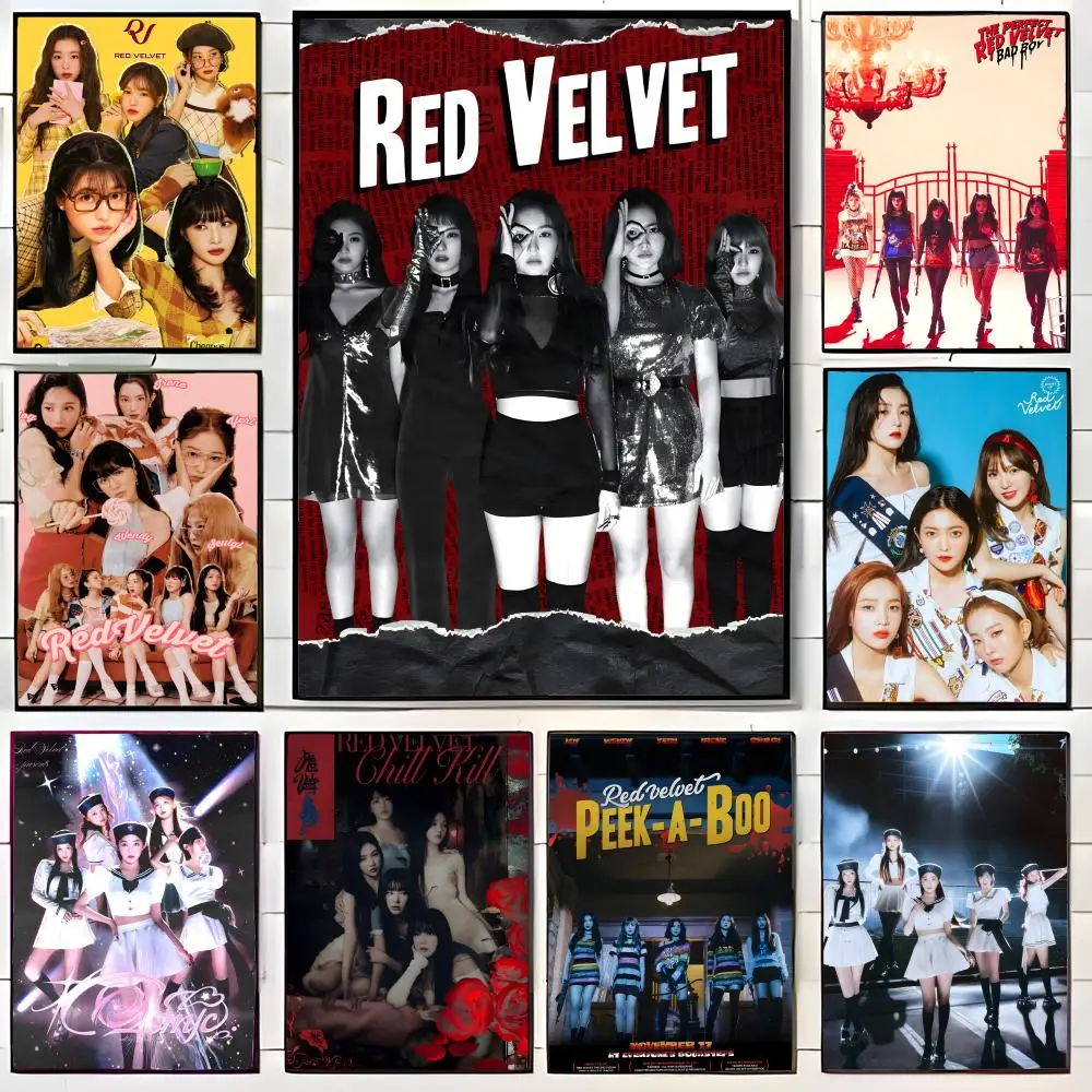 r-Red Velvet Poster Wall Art Print Decorative Mural Home Decor Gift Unframed