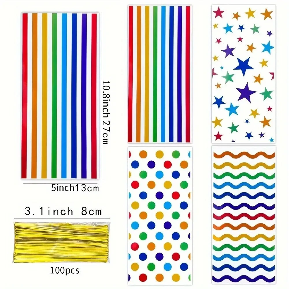 שקיות ממתקים צבעוניות