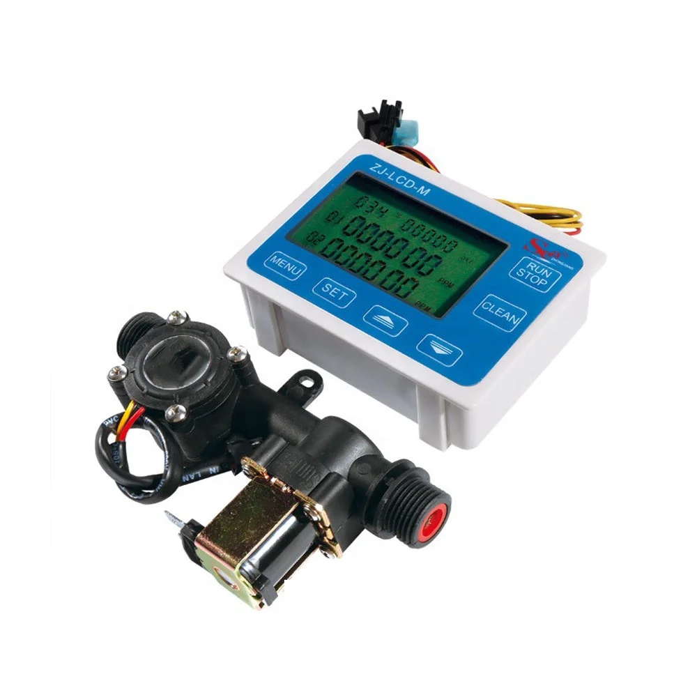 

4 branch flow quantitative controller digital display flowmeter flow controller liquid flow controller