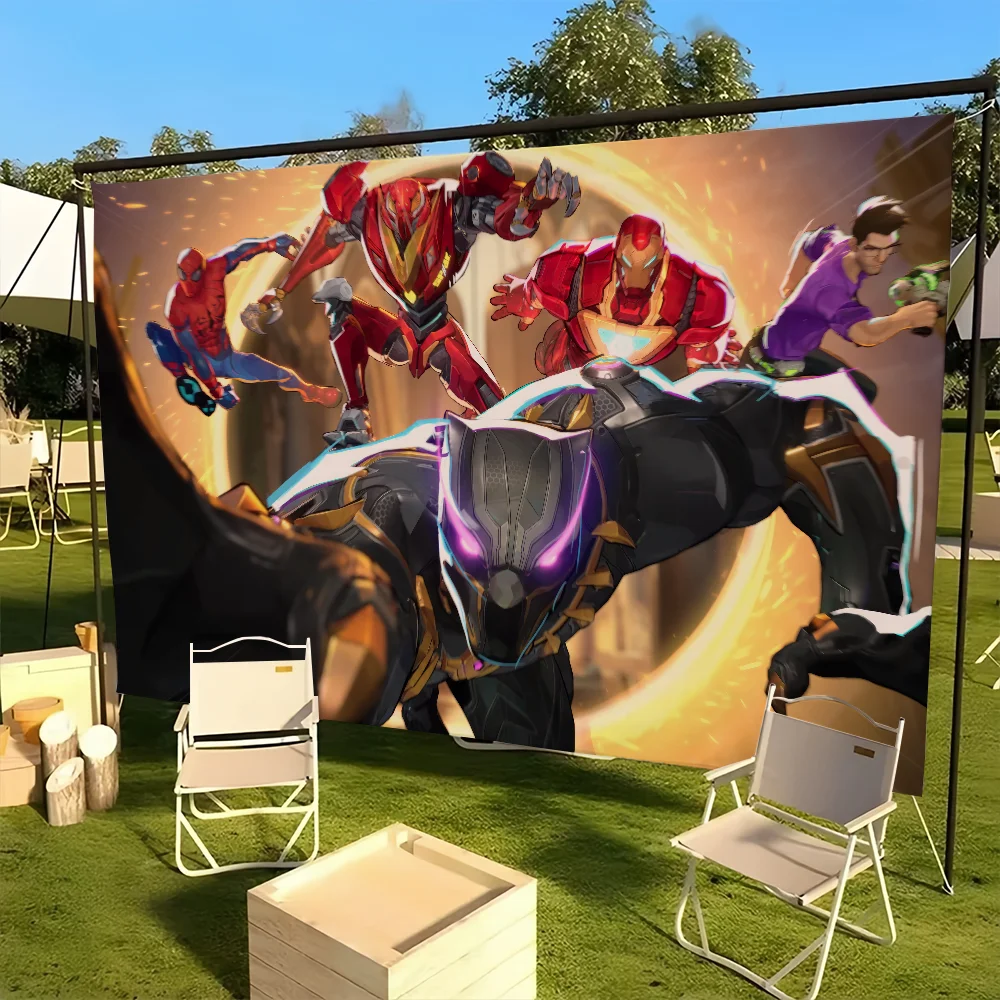 flag For game Picnic Party Cartoon Art R-Rivals Home Hero Decoration Outdoor Camping M-Marvel Banner