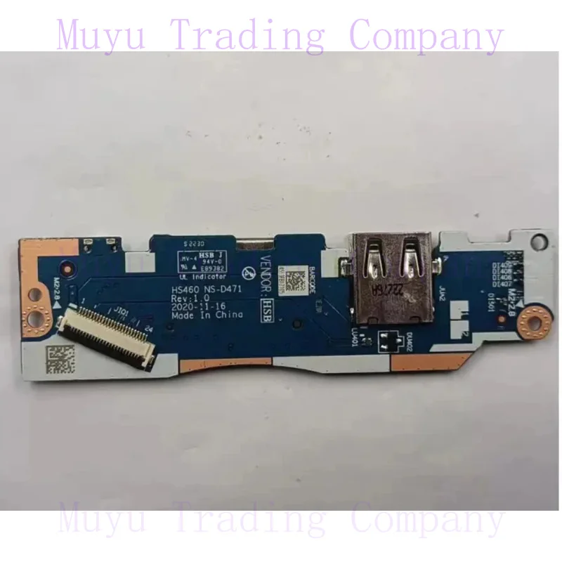 Original for Lenovo IdeaPad 3-14itl6 3-15itl6 USB SD card reader switch button sub IO board hs460 NS-D471 tested well