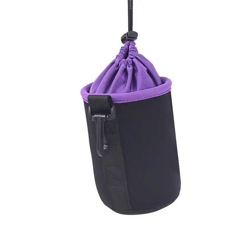NEW Camera Lens Bag Drawstring Bag with S M L XL Size for Canon Sony Nikon DSLR Camera Lens Barrel Case with Hook ﻿