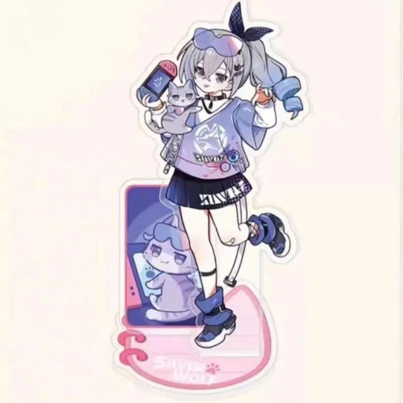 

New Game Star Rail Figure Kafka Acrylic Standee Plaque Blade Jingyuan Cosplay Anime Little Dot Cat Series Model Keychain Display