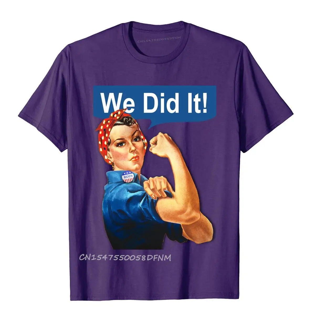 We Did It Biden Win High Quality Student Top T-Shirts Premium Cotton Tees Preppy Style Harajuku Anime