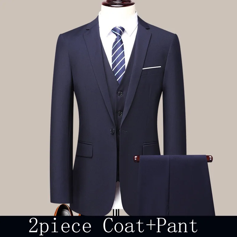 بدلة رجل بسيطة بلون سليم الذكور قطعتين مجموعات رفض طوق واحدة الصدر معطف زر بانت رجال الأعمال حفلة الزي