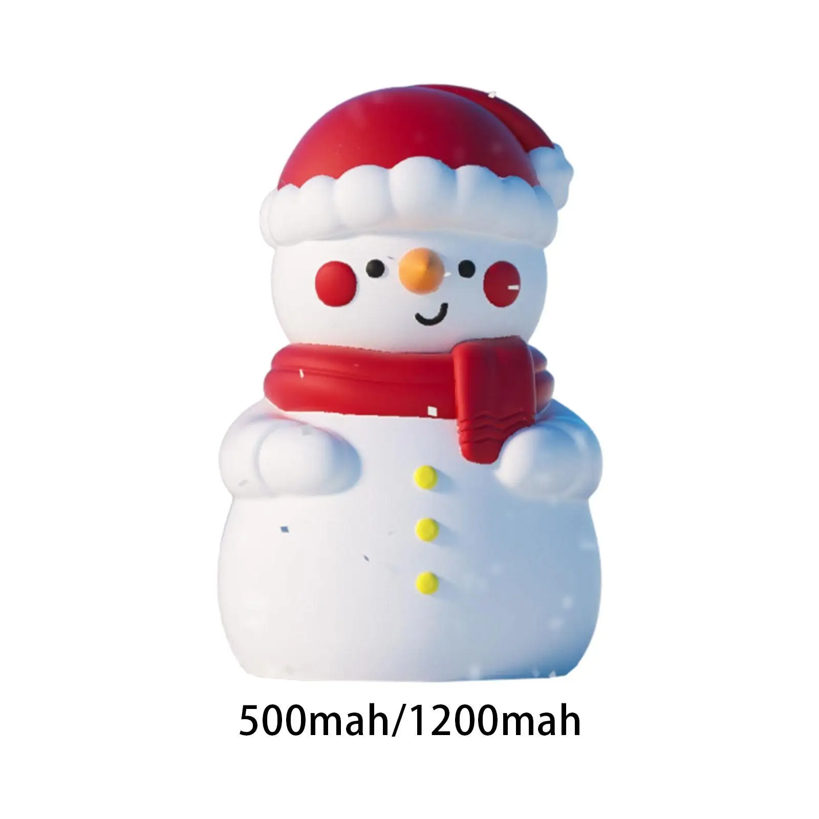 Snowman Night Light Light Brightness Adjustable Sleep Lighting Silicone Bedside Lamp for Office Decorative Bedroom Desk Baby