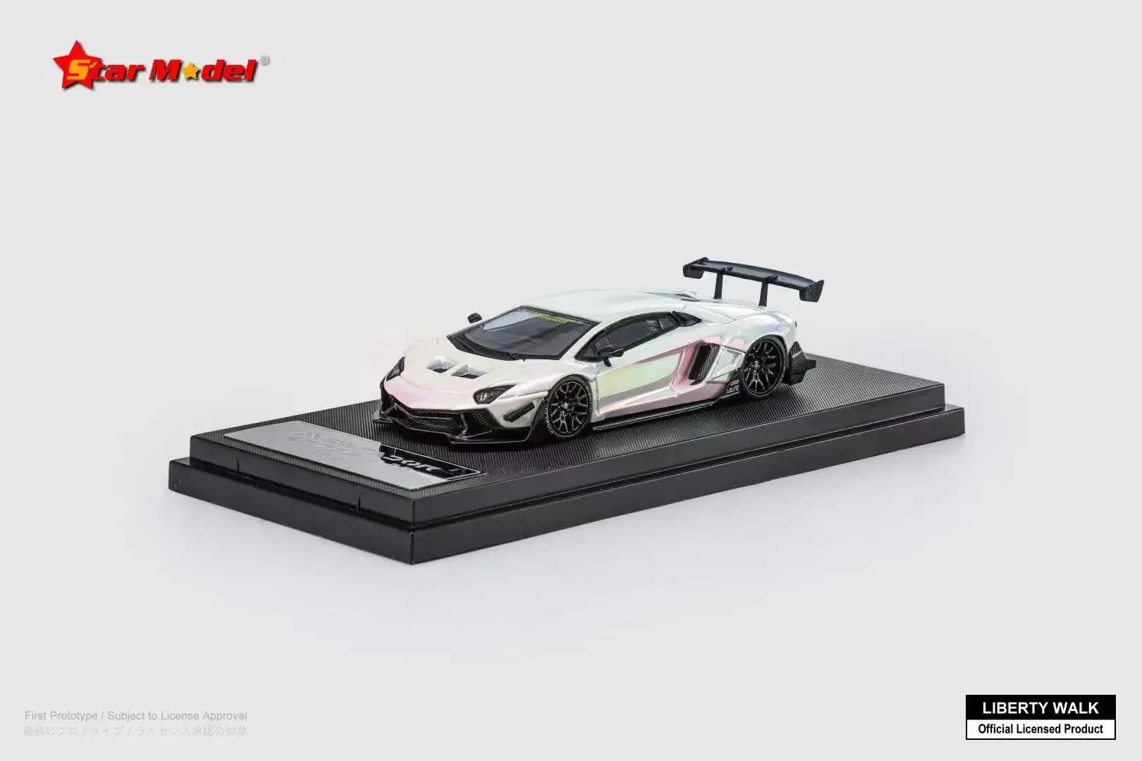 

Модель Star 1:64 LP700-4 LBWK 2.0 Серебристый Хром РадугаБелый Limited499 Литая под давлением модель автомобиля