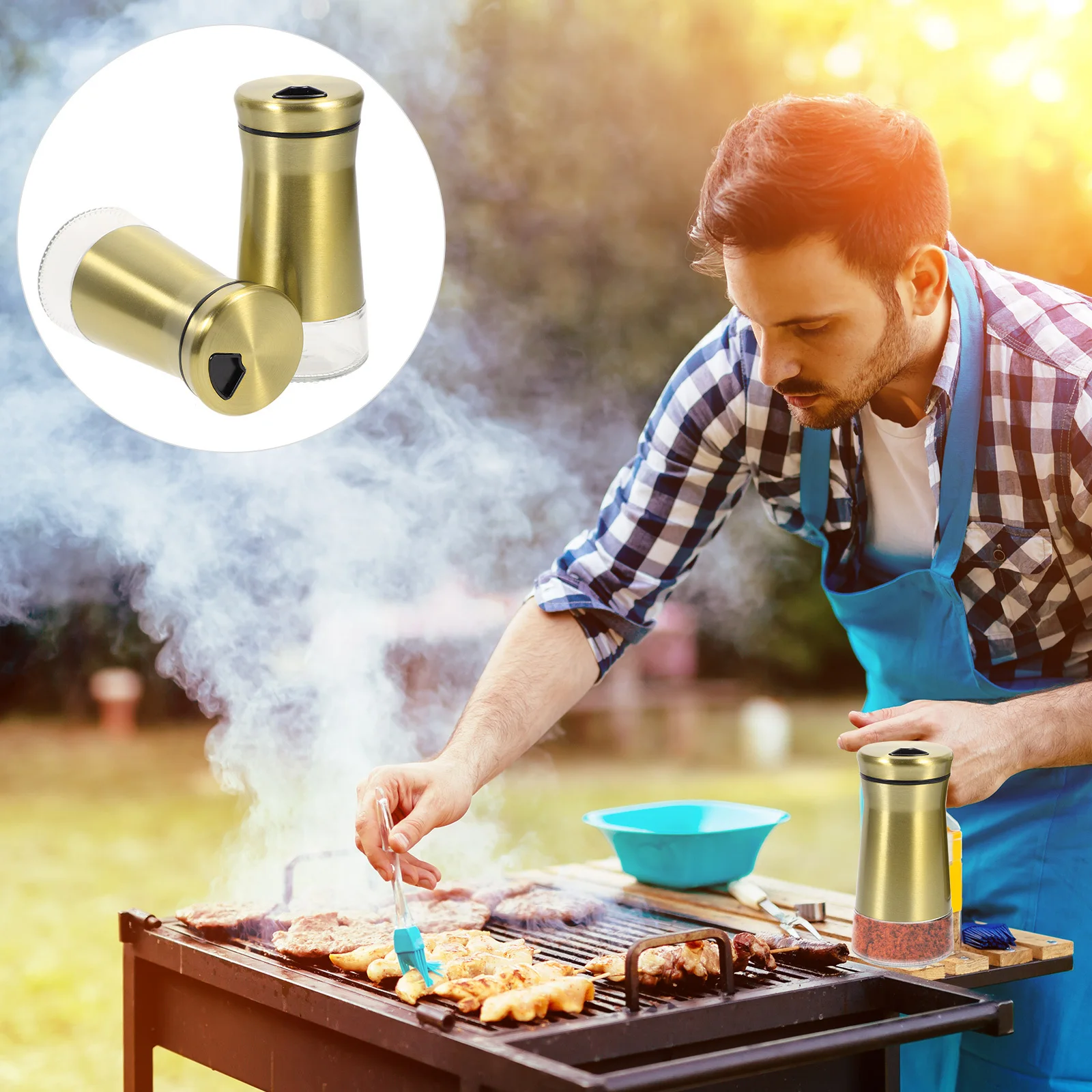 

2 шт. стеклянные солонки и перечницы, контейнеры для приправ для кухни, столовой, путешествий, солонка