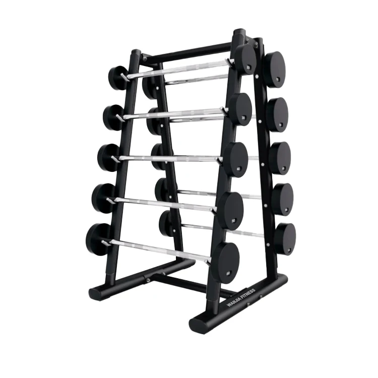 2024 High End Commercial Gym Barbell Holder Fitness Equipment 10 Pieces Fixed Barbell Rack For Sale