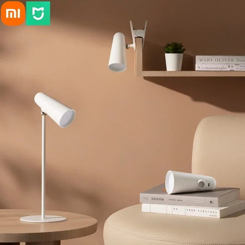 Xiaomi Mijia Multifunctional Charging Desk Lamp 3 In 1  Portable Reading Table Light Clip Lamp Flashlight 2000mAh Ra90 Rendering