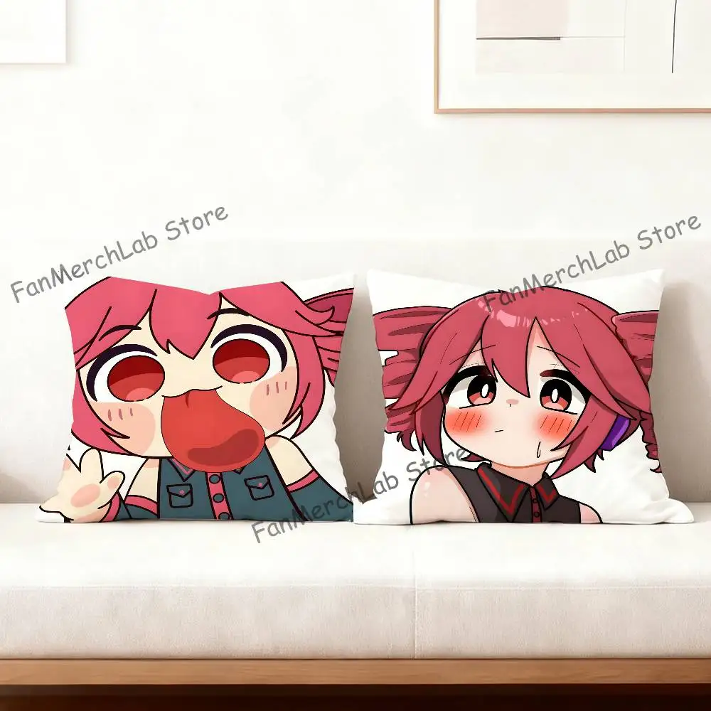 Electronic Musicians K-Kasane TetoS Pillow Case Ultra Soft Skin Friendly Fabric Cloud Like Comfort & Concealed Zipper