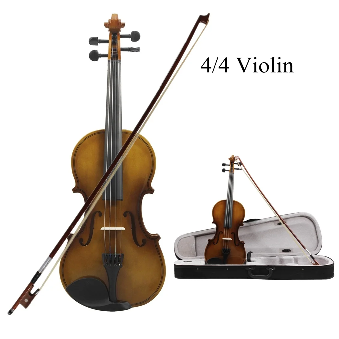 

4/4 Acoustic Violin Retro Style Fiddle for Violin Beginner with Bow / Case / Rosin