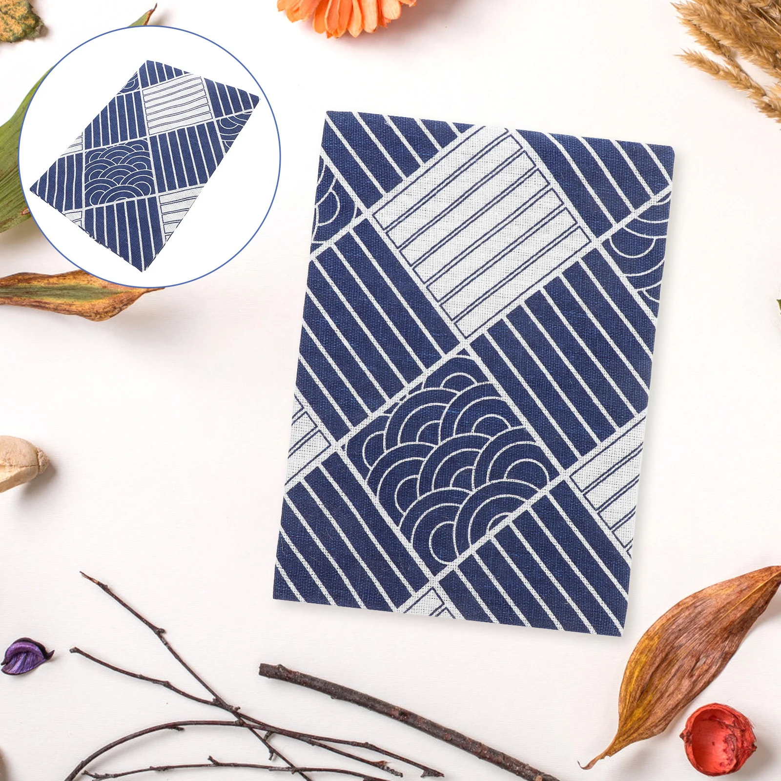 غطاء كتاب من القماش المقاوم للتآكل، غطاء حماية قابل لإعادة الاستخدام وقابل للطي من القماش للكتب المدرسية ذات الغلاف الصلب