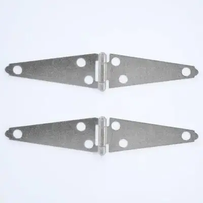 

2pcs Strap Hinge 100Mm Heavy Duty Hinge Decorative Hardware Wood Fence Shed Barn Door Hinges Strong Iron Box Hinges For Closet