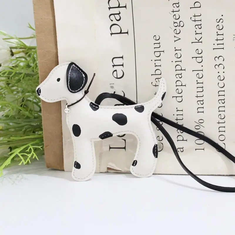 1 Stück ​ ​ Schultertaschen-Anhänger, Niedlicher Dalmatiner-Hund-Charm, Lederband für Rucksäcke, DIY-Zubehör, Ideales Geschenk für Frauen – Detail 3