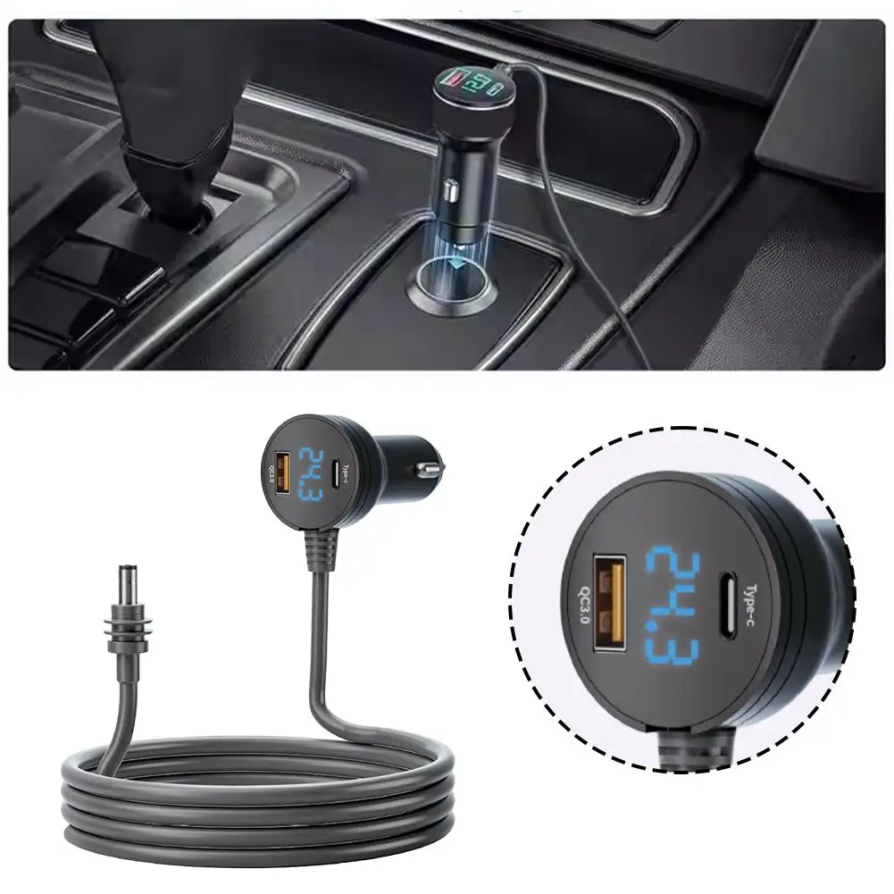 شاشة ديجيتال 3 متر لـ StarLink Mini 4 Generation شحن السيارة الرقمية إلى سلك طاقة تيار مستمر محول سيارة متعدد الوظائف 2025 J0Z8 #5