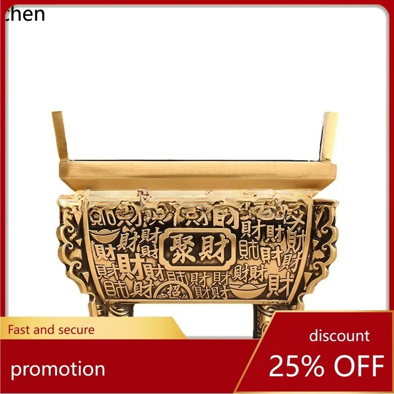 Cz copper tripod ornament large size ding sheng ding office opening home crafts ding incense burner