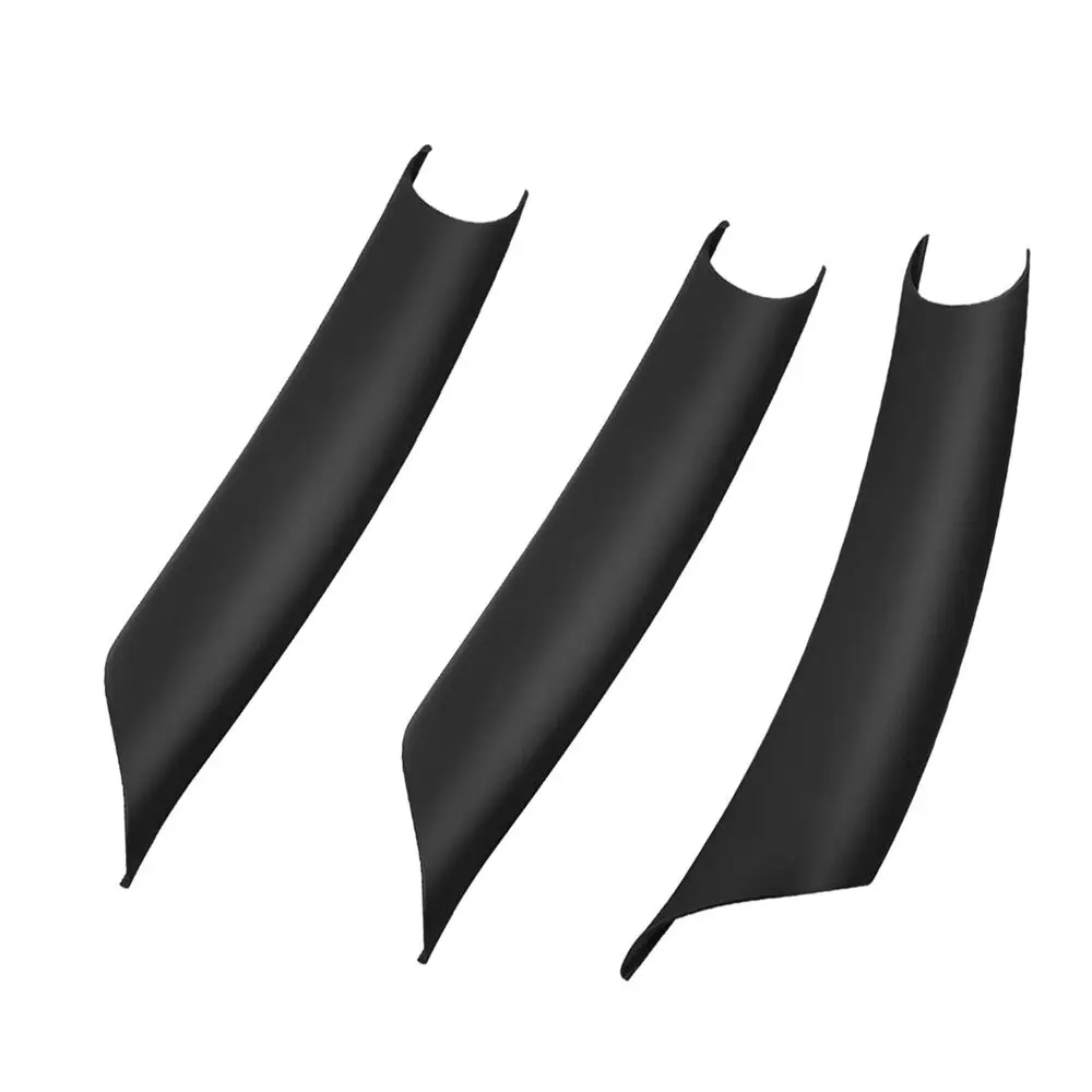 

LHD RHD черное волокно крышки 3 шт. внутренняя дверная ручка Набор для BMW X5 X6 E70 E71 2006-2013